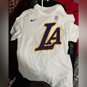 LA Lakers logo white Tee